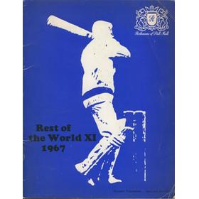 REST OF THE WORLD XI 1967 CRICKET PROGRAMME