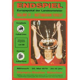 NOTTINGHAM FOREST V MALMO 1979 (EUROPEAN CUP FINAL) FOOTBALL PROGRAMME