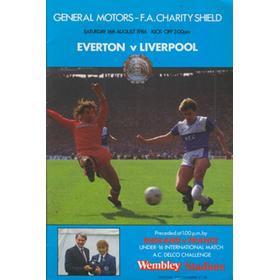 EVERTON V LIVERPOOL 1986 (CHARITY SHIELD) FOOTBALL PROGRAMME