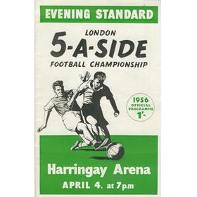EVENING STANDARD LONDON 5-A-SIDE TOURNAMENT 1956
