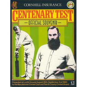 ENGLAND V AUSTRALIA (LORDS) 1980 CENTENARY TEST CRICKET PROGRAMME