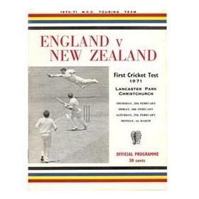 NEW ZEALAND V ENGLAND 1970-71 (LANCASTER PARK) CRICKET PROGRAMME