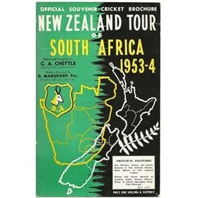 NEW ZEALAND TOUR OF SOUTH AFRICA 1953-54: OFFICIAL SOUVENIR CRICKET BROCHURE