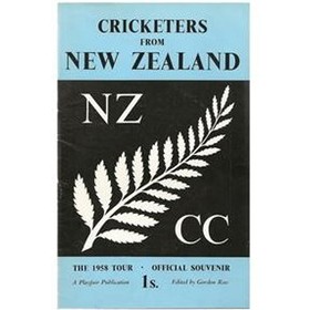 CRICKETERS FROM NEW ZEALAND: THE 1958 TOUR, OFFICIAL SOUVENIR