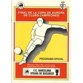 BARCELONA V STEAUA BUCHAREST 1986 (EUROPEAN CUP FINAL) FOOTBALL PROGRAMME