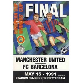 MANCHESTER UNITED V BARCELONA 1991 (ECWC FINAL) FOOTBALL PROGRAMME