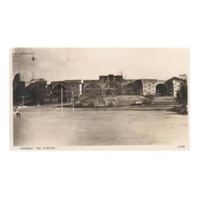 WEMBLEY STADIUM, 1924 FOOTBALL POSTCARD