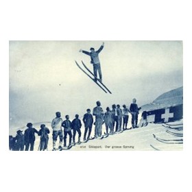 SKISPORT - DER GROSSE SPRUNG (SWITZ.) postcard