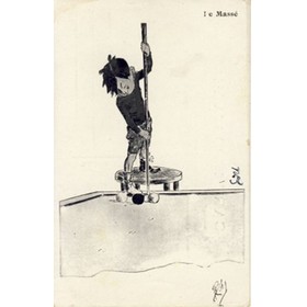 LE MASSE (BY ROBY) BILLIARDS POSTCARD