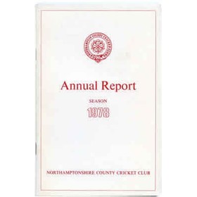 NORTHAMPTONSHIRE COUNTY CRICKET CLUB 1978 ANNUAL REPORT