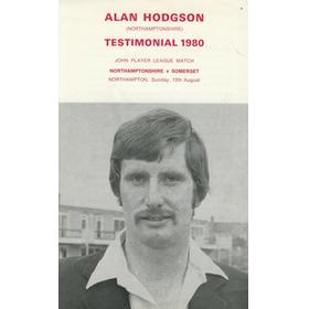 ALAN HODGSON (NORTHAMPTONSHIRE) TESTIMONIAL 1980