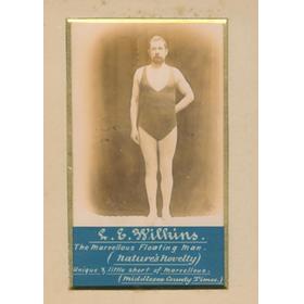 L.E. WILKINS - THE MARVELLOUS FLOATING MAN PHOTOGRAPH 