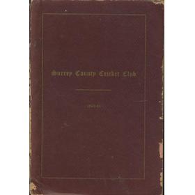 SURREY COUNTY CRICKET CLUB 1940-45 [HANDBOOK]
