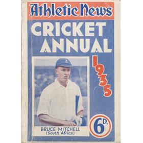 ATHLETIC NEWS CRICKET ANNUAL 1935