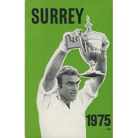 SURREY COUNTY CRICKET CLUB YEAR BOOK FOR 1975