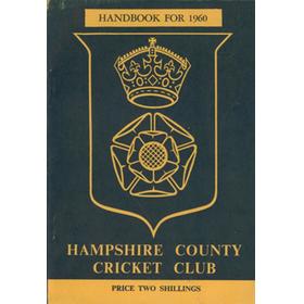 HAMPSHIRE COUNTY CRICKET CLUB ILLUSTRATED HANDBOOK 1960