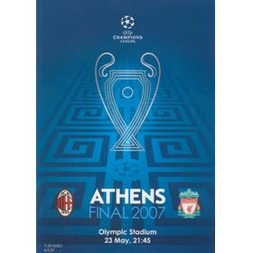 AC MILAN V LIVERPOOL 2007 (CHAMPIONS LEAGUE FINAL) FOOTBALL PROGRAMME