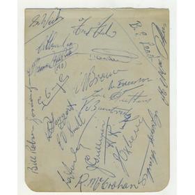 READING FOOTBALL CLUB 1950-51 SIGNED ALBUM PAGE