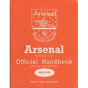 ARSENAL FOOTBALL CLUB 1955-56 OFFICIAL HANDBOOK