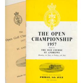 OPEN CHAMPIONSHIP 1957 (ST. ANDREWS) GOLF PROGRAMME