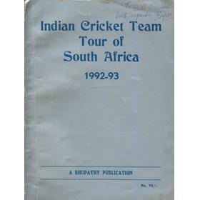 INDIAN CRICKET TEAM TOUR OF SOUTH AFRICA 1992-93