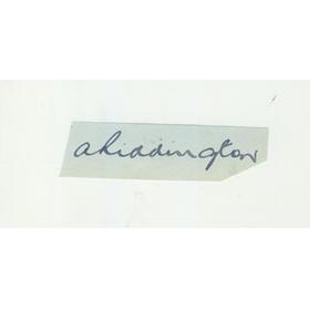 A. RIDDINGTON (LEICESTERSHIRE) CRICKET AUTOGRAPH