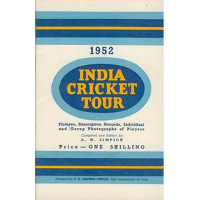 1952 INDIA CRICKET TOUR