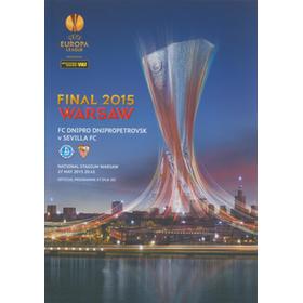 DNIPRO DNIPROPETROVSK V SEVILLA 2015 UEFA CUP FINAL FOOTBALL PROGRAMME