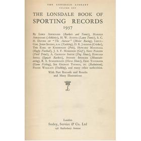 THE LONSDALE BOOK OF SPORTING RECORDS 1937
