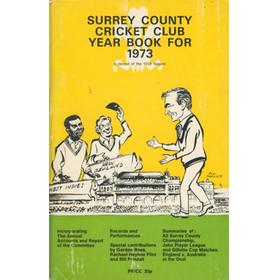 SURREY COUNTY CRICKET CLUB YEAR BOOK FOR 1973