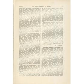HOCKEY - THE ENCYCLOPAEDIA OF SPORT