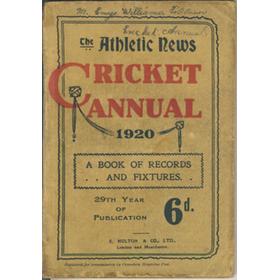 ATHLETIC NEWS CRICKET ANNUAL 1920