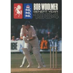 BOB WOOLMER (KENT) 1984 CRICKET BENEFIT BROCHURE