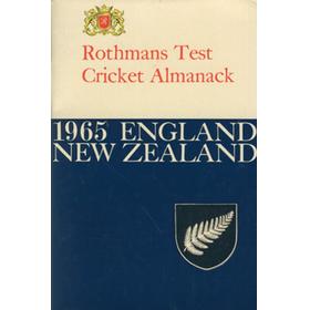 ROTHMANS TEST CRICKET ALMANACK: 1965 ENGLAND - NEW ZEALAND