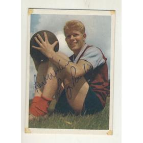 RAY POINTER (BURNLEY) SIGNED FOOTBALL CARD
