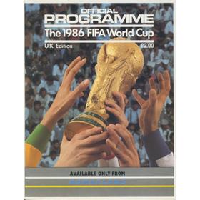 WORLD CUP 1986 OFFICIAL TOURNAMENT PROGRAMME