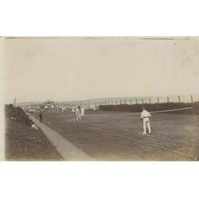 TENNIS IN WEYMOUTH 1908 POSTCARD