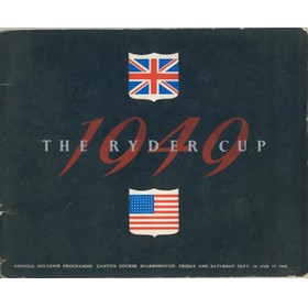 RYDER CUP 1949 (GANTON) SIGNED GOLF PROGRAMME