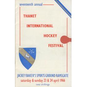 THANET INTERNATIONAL HOCKEY FESTIVAL 1966 OFFICIAL PROGRAMME