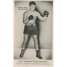 BILLY THOMPSON BOXING PHOTOGRAPH