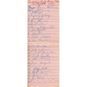 SOUTH AFRICA & AUSTRALIA 1961 RUGBY AUTOGRAPHS (BOTH TEAMS)
