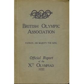 BRITISH OLYMPIC ASSOCIATION REPORT - LOS ANGELES 1932