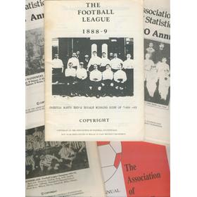 ASSOCIATION OF FOOTBALL STATISTICIANS ANNUALS - VOLUMES 1 - 47