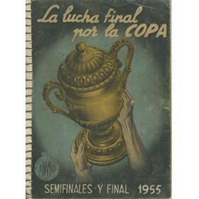 COPA DEL REY 1955 FOOTBALL BROCHURE