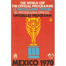 WORLD CUP 1970 OFFICIAL PROGRAMME