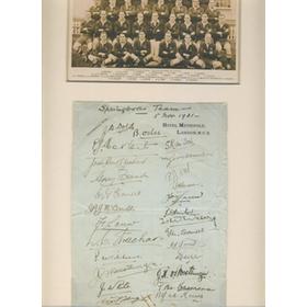 SOUTH AFRICA 1931-32 RUGBY AUTOGRAPHS