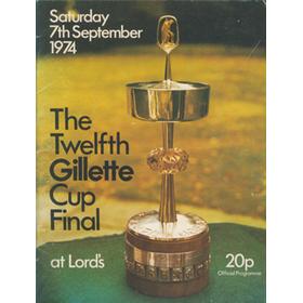 KENT V LANCASHIRE 1974 (LORD