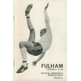 FULHAM FOOTBALL CLUB OFFICIAL HANDBOOK 1968-69