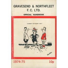 GRAVESEND & NORTHFLEET FOOTBALL CLUB OFFICIAL HANDBOOK 1974-75