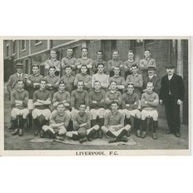 LIVERPOOL FOOTBALL CLUB 1913-14 FOOTBALL POSTCARD